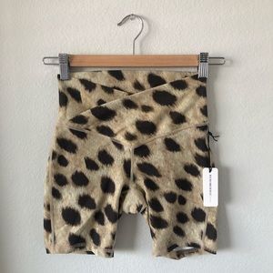 WeWoreWhat Leopard Print Bike Shorts